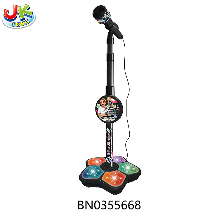 B/O MICROPHONE W/5 LIGHT （BLACK) toys