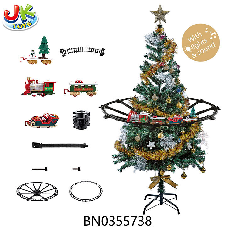 B/O RAIL TRAIN W/MUSIC,LIGHT,CHRISTMAS TREE BRACKET toys