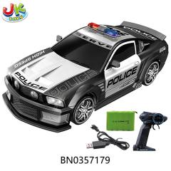 R/C 2.4G 1:18 4CH POLICE CAR,W/ LIGHT,USB LINE