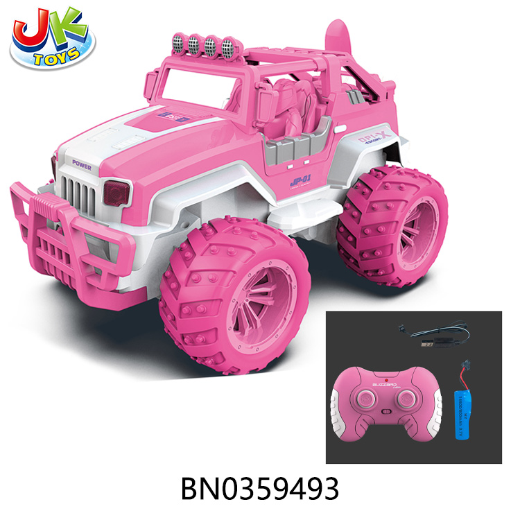 2.4GHZ 1:12 R/C CROSS-COUNTRY W/BATTERY, PINK toys