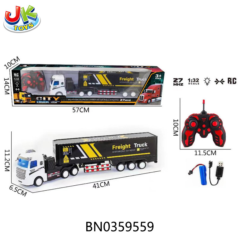 R/C4 CH  1:32 CONTAINER TRUCK  W/LIGHT toys