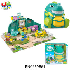 DINOSAUR SCENE STORAGE BACKPACK W/MUSIC AND LIGHT