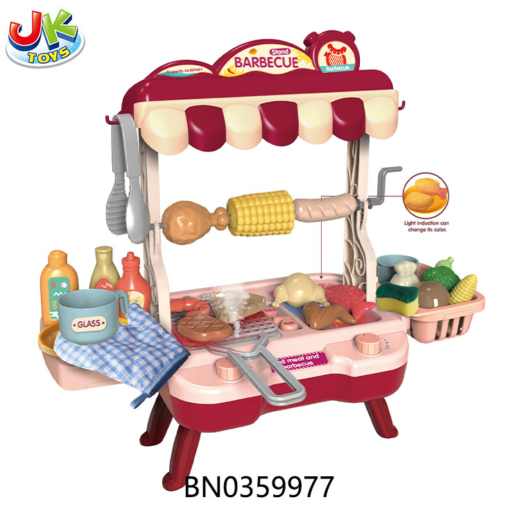 BARBECUE GRILL (W/LIGHT; MUSIC; SPRAY; CHANGE COLOR) toys