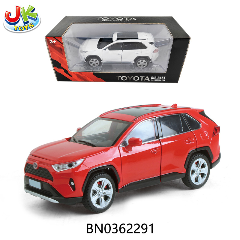 1:24 TOYOTA RAV4,PULL-BACK 6 OPEN DOOR W/SOUND LIGHTS（3 COLORS MIXED) toys