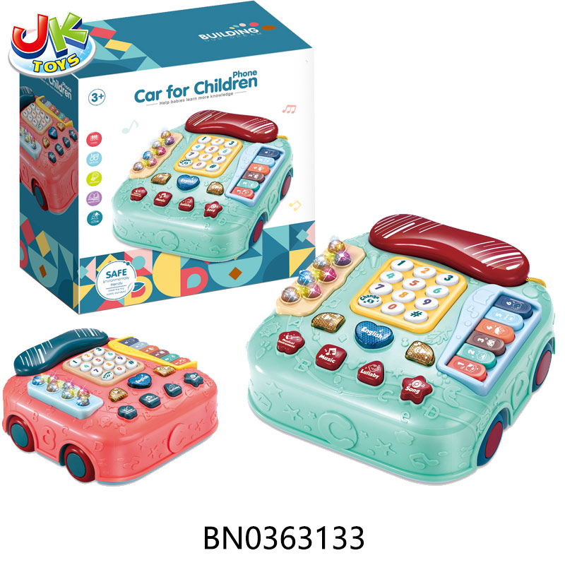 PHONE CAR  W/LIGHT,MUSIC W/IC 2COLORES toys