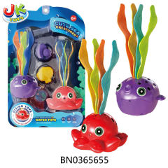 DIVING TOY OCTOPUS/CLOWNFISH 2 ASST MIXED, W/ LIGHT