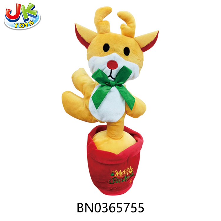 B/O  DANCING CHRISTMAS DEER W/MUSIC,RECORDING toys