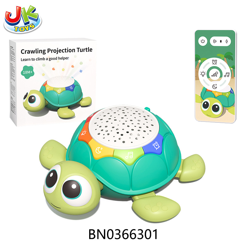 R/C  CRAWL PROJECTION TORTOISE W/LIGHTS,MUSIC toys