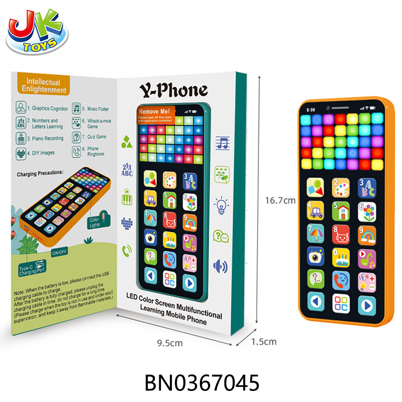 LED COLOR SCREEN MULITFUNCTIONAL LEARING MOBILE PHONE toys