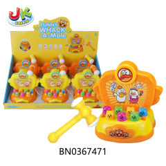 HAPPY WHACK-A-MOLE W/LIGHTS,MUSIC(YELLOW)6 PCS/BOX