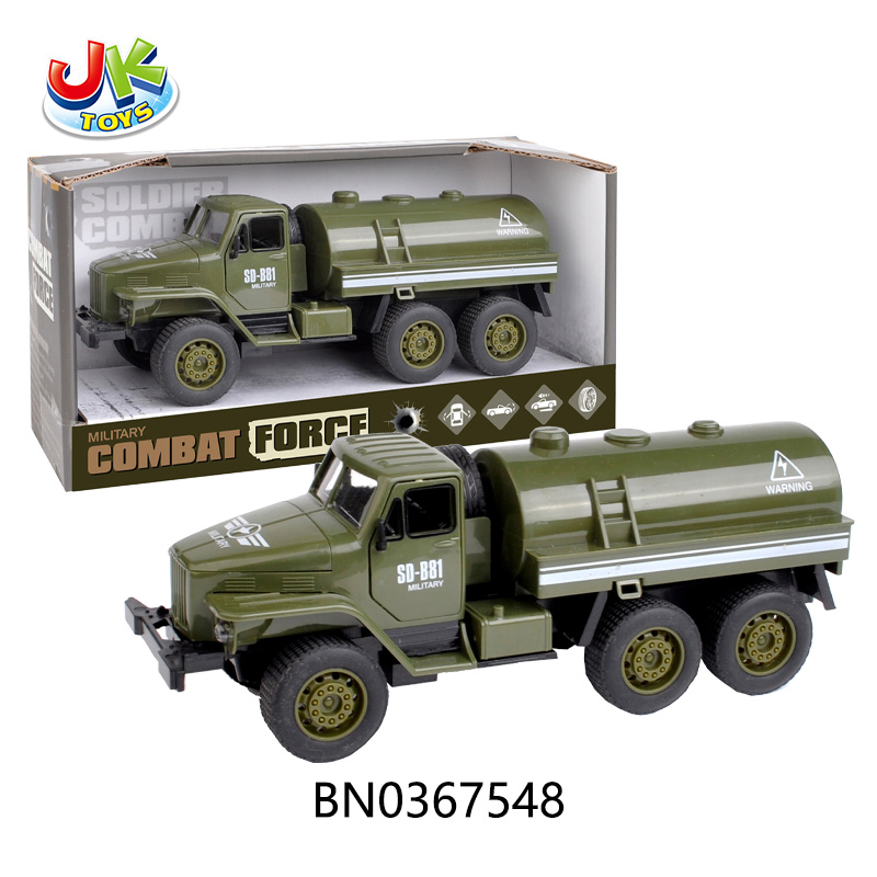 PULL BACK THREE-DOOR MILITARY VEHICLE. toys