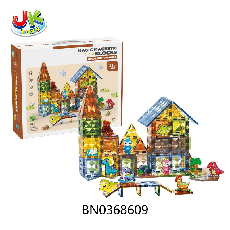 DIAMOND MAGNETIC BUILDING BLOCKS DINOSAUR PARK 116PCS toys