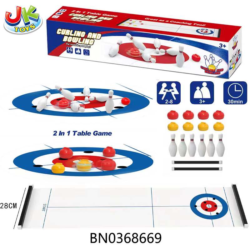 BOWLING AND CURLING 2-IN-1 SET toys