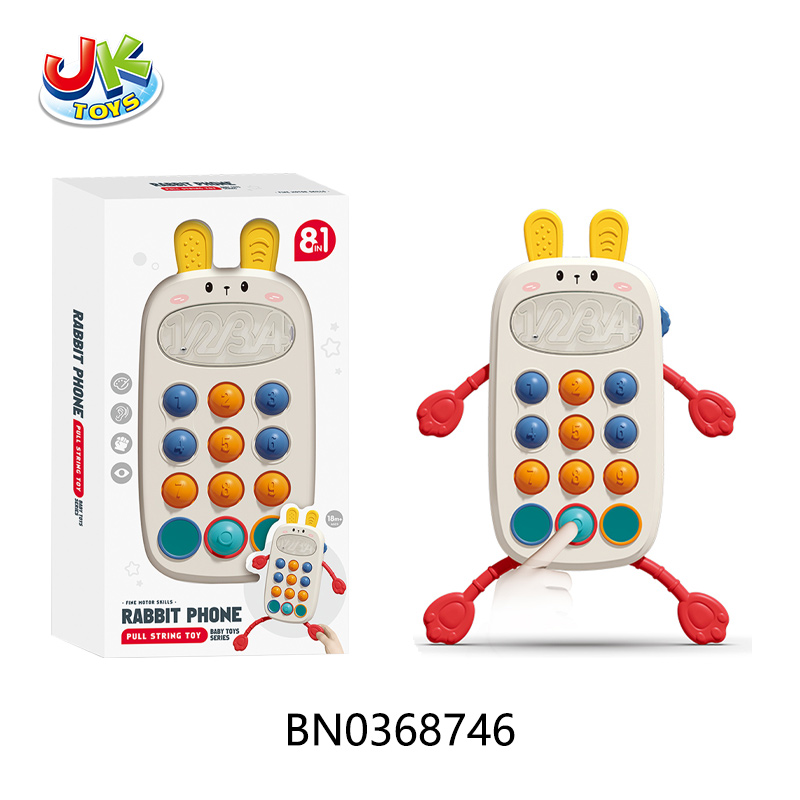 RABBIT PHONE PULL STRING TOY toys