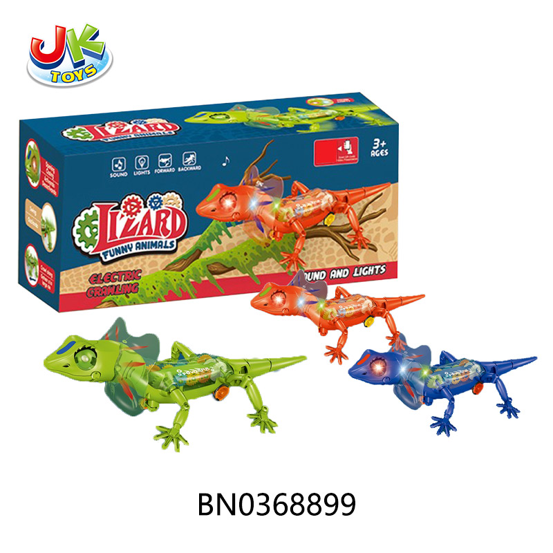 B/O LIZARD W/LIGHTS,MUSIC,3 COLORS toys