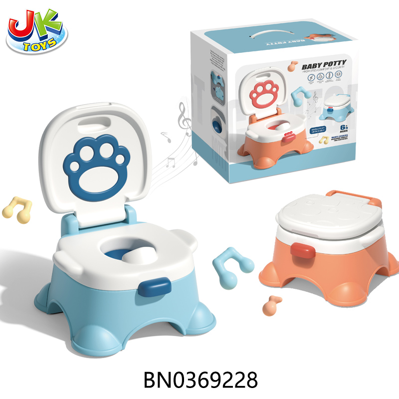 BABY POTTY W/MUDIC(BLUE,ORANGE) toys