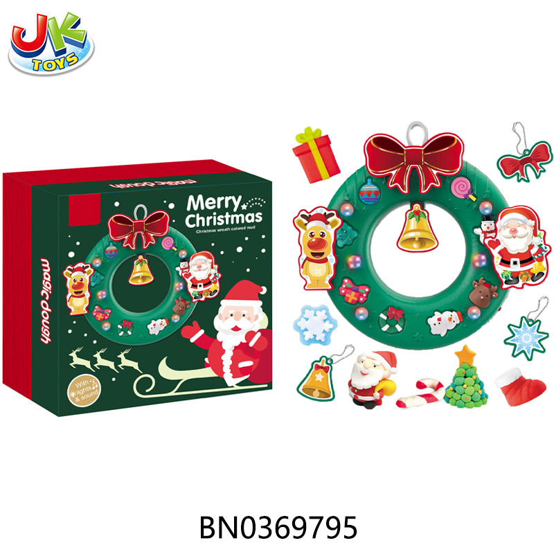 CHRISTMAS WREATH COLORED CLAY toys