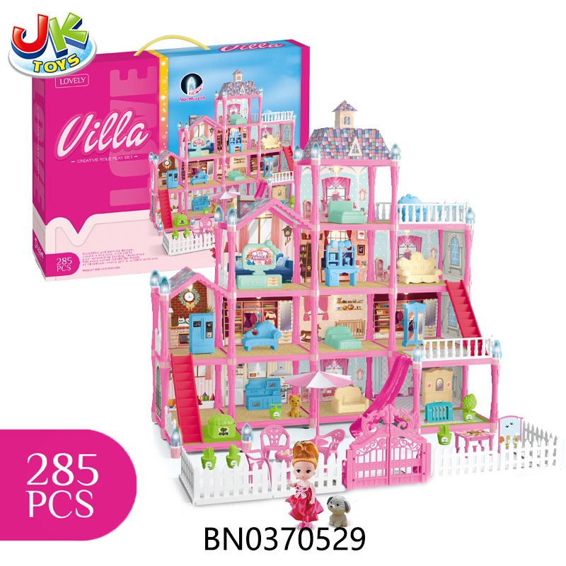 DIY VILLA SET，285  PCS toys