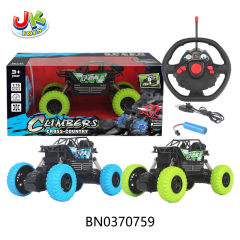 R/C 1:16 4CH CLIMBING CAR,SKELETON,COLOR WHEEL,STEERING WHEEL(GREEN/BLUE) toys