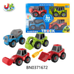 DIY ENGINEERING TRUCK 4 SETS(MANUAL) toys