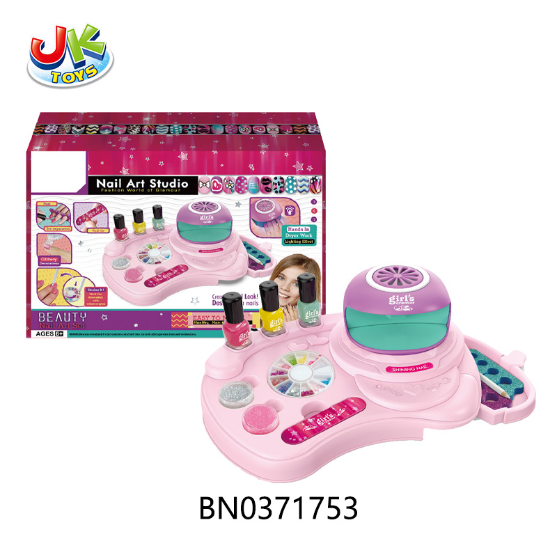 NAIL ART SET W/LIGHT toys