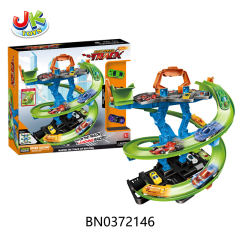 ALLOY DOUBLE TRACK SET 3 LAYERS(W/4 SLIDING ALLOY CARS) toys