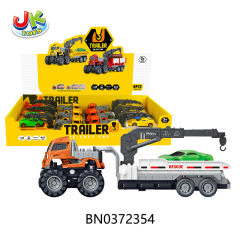 FRICTION FOUR DRIVE ALLOY CAR,RESCUE CRANE,2 COLOR MIXED(6PCS/BOX)