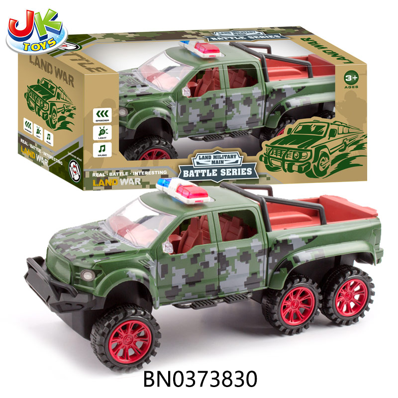 1:16 SIX-WHEEL PICKUP FRICTION MILITARY POLICE CAR toys