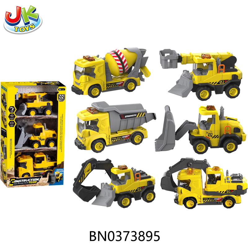 FRICTION TRUCK SET W/SOUND,LIGHT toys