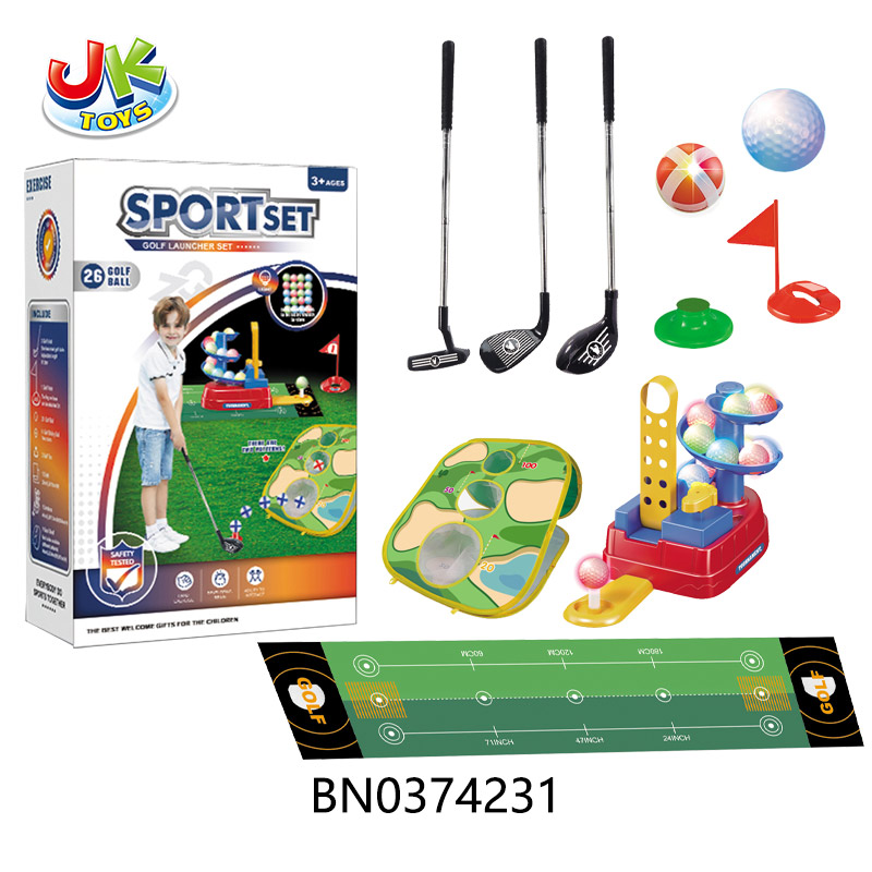 GOLF FEATHERING MACHINE W/LIGHTS+ TENT FRAME + CARPET + STAINLESS STEEL ROD SET toys