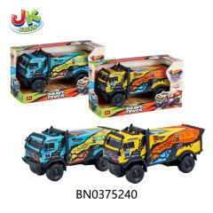 FRICTION TRUCK,YELLOW AND ORANGE/BLUE AND YELLOW MIXED toys