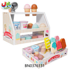 WOODEN ICE CREAM COUNTER toys