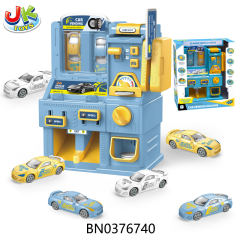 CAR VENDING MACHINE W/ LIGHT,MUSIC （BLUE) toys