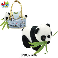 25CM PLUSH PANDA+HANDBAG toys