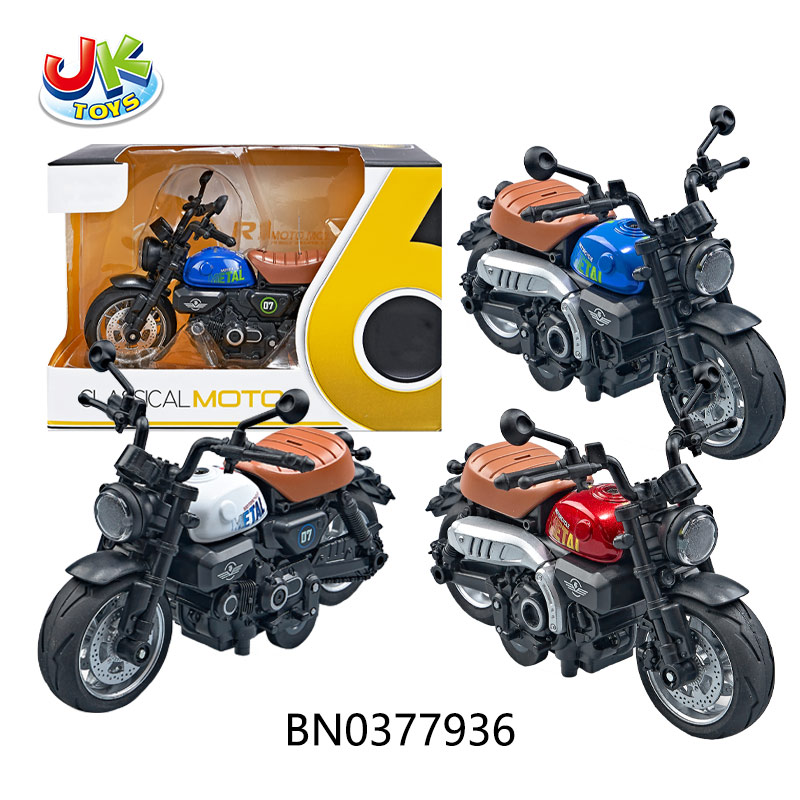 1:14 ALLOY PULL BACK MOTORCYCLE(3 COLOR MIXED) toys