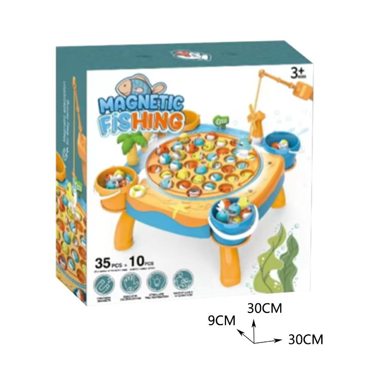 FISHING  SET  W/MUSIC  PINK,BLUE 2 COLORS MIXED toys