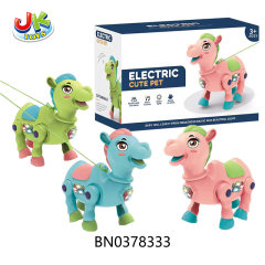 B/O CAMEL W/LIGHT,MUSIC(PINK,BLUE,GREEN 3 COLORS MIXED) toys