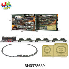 1:87 B/O RETRO RAIL TRAIN W/LIGHT , MUSIC, 23PCS toys