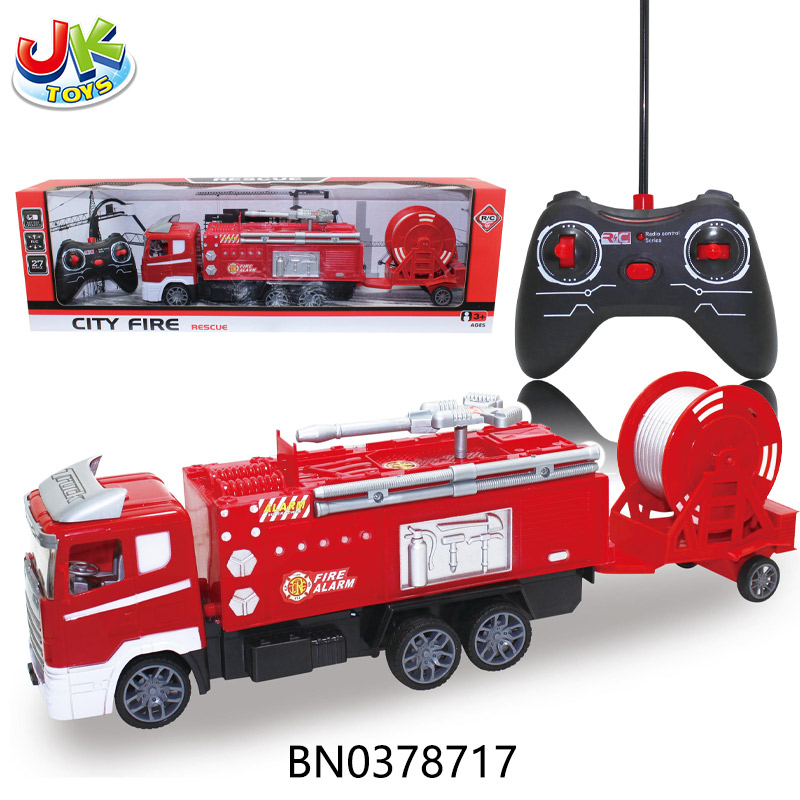 4CH R/C FIRE TRUCK W/WATER PIPE toys