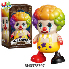 B/O DANCING CLOWN W/LIGHT,MUSIC,WALK toys