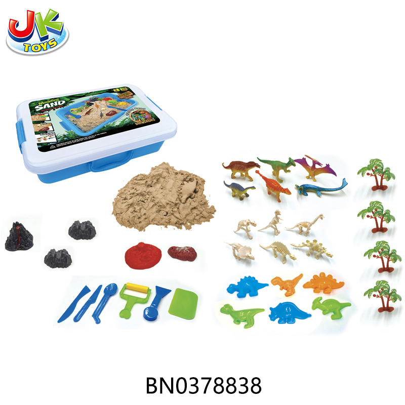 SAND & DINOSAUR SET W/1200G SAND toys