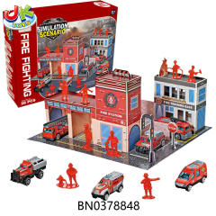 PARKING LOT SET W/2 1:64 ALLOY CAR(25 PCS) toys