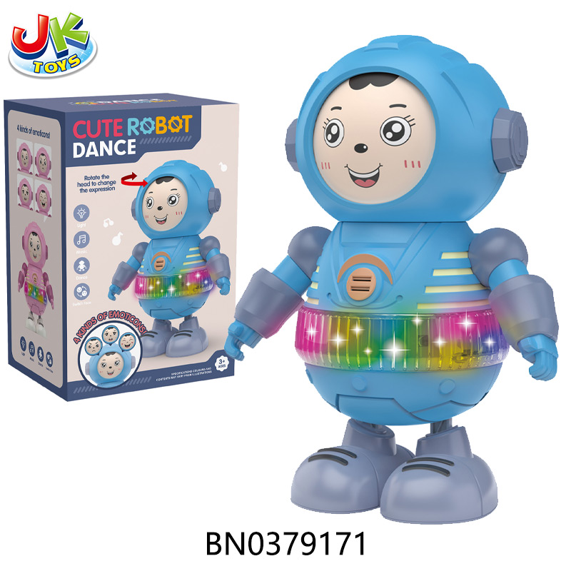 B/O ROBOT  W/LIGHT,MUSIC,DANCE,SWITH  FACE toys