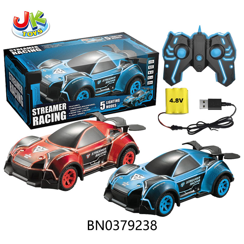 2.4G 4CH R/C CAR W/LIGHT,MUSIC   RED,BLUE 2 COLORS MIXED toys