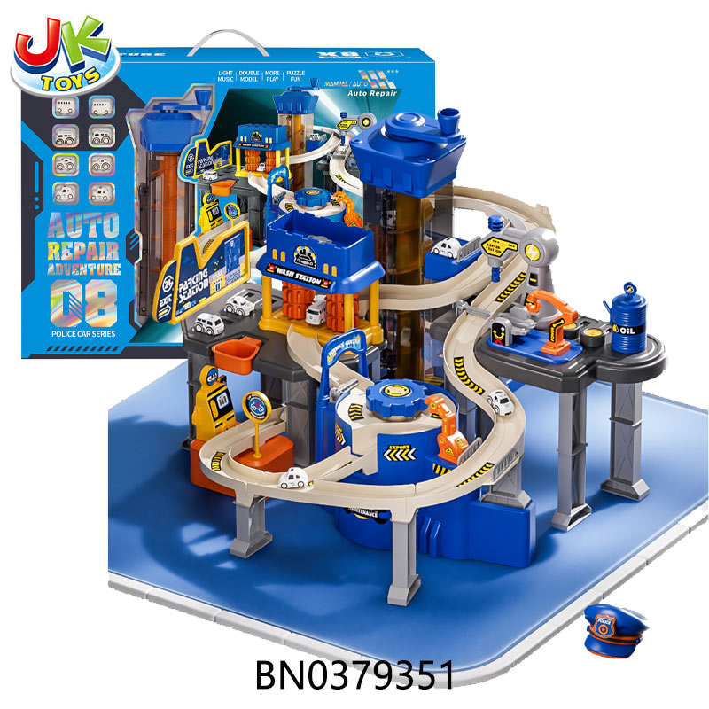 CAR TRACK SET W/ELEVATOR,CAR WASH（W/LIGHT,MUSIC） toys