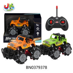 R/C STUNT CAR  W/LIGHT    ORANGE，GREEN 2 COLORS MIXED toys