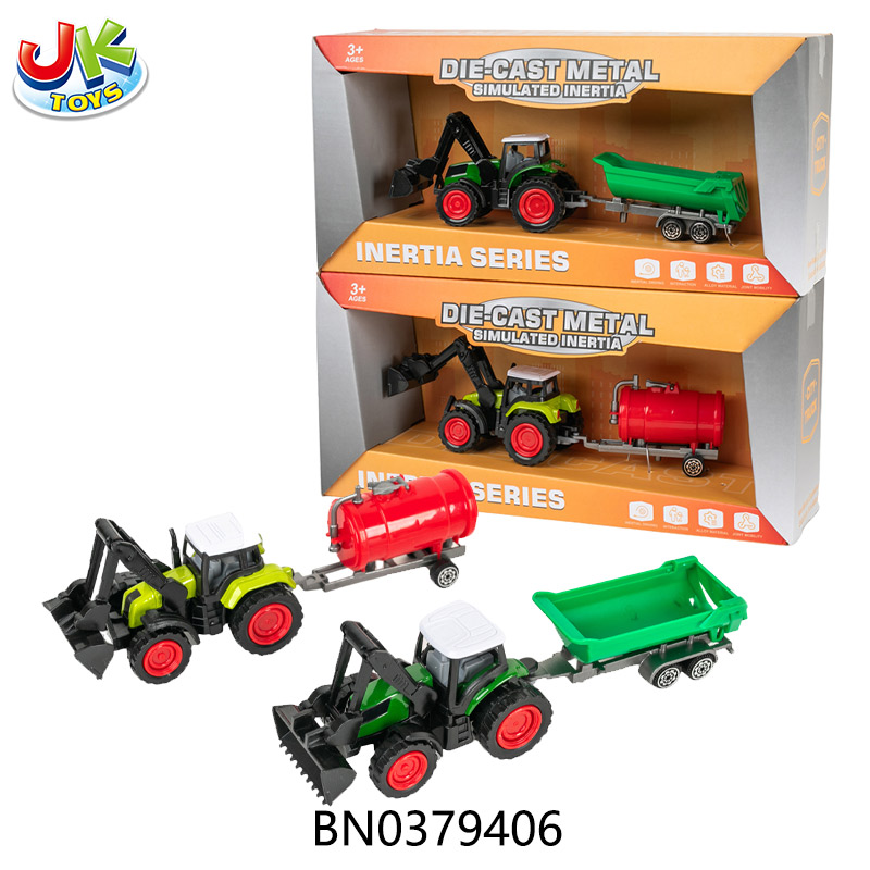 ALLOY PULL-BACK FARMER'S CAR  2 COLOR MIXED toys