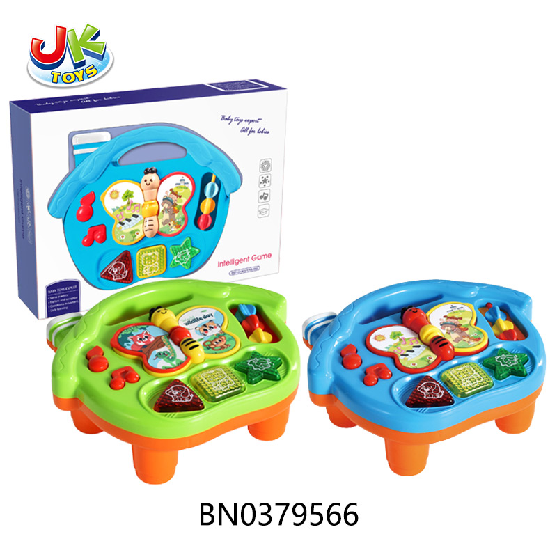 INTELLIGENT GAME W/MUSIC  BLUE/GREEN 2 COLOR MIXED toys