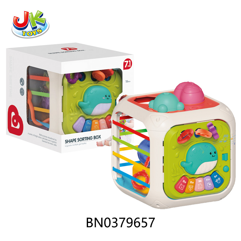 SHAPE SORTING BOX  W/MUSIC,LIGHT toys