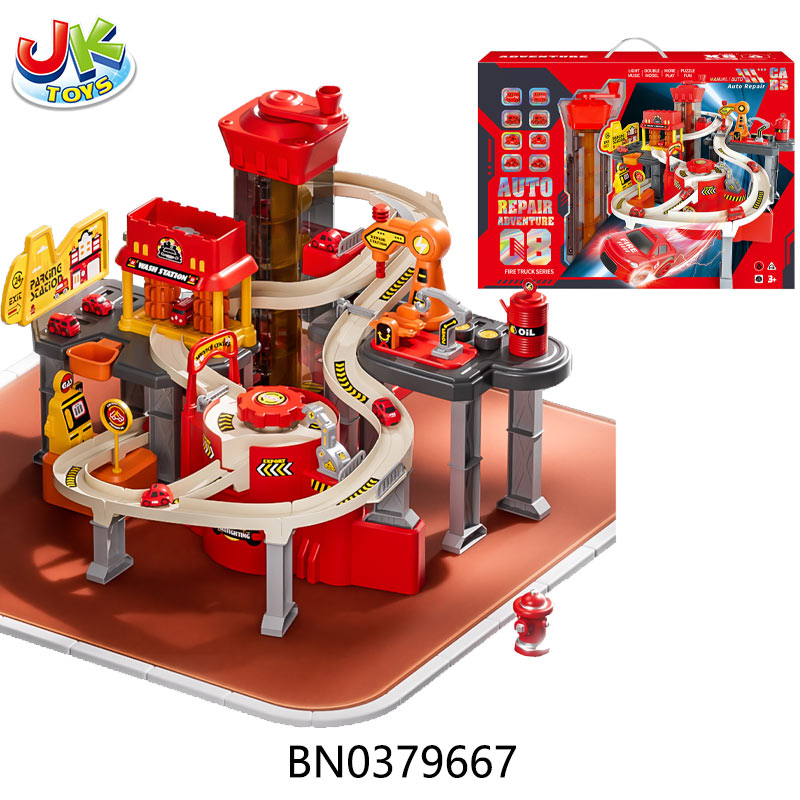 TRACK SET W/ELEVATOR,CAR WASH（W/LIGHT,MUSIC） toys